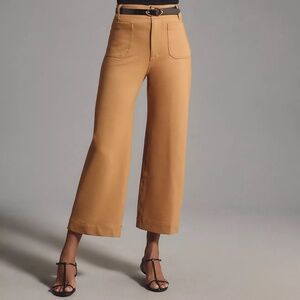 The Colette Cropped Wide-Leg Pants by Maeve: Ponte Edition - Anthropologie